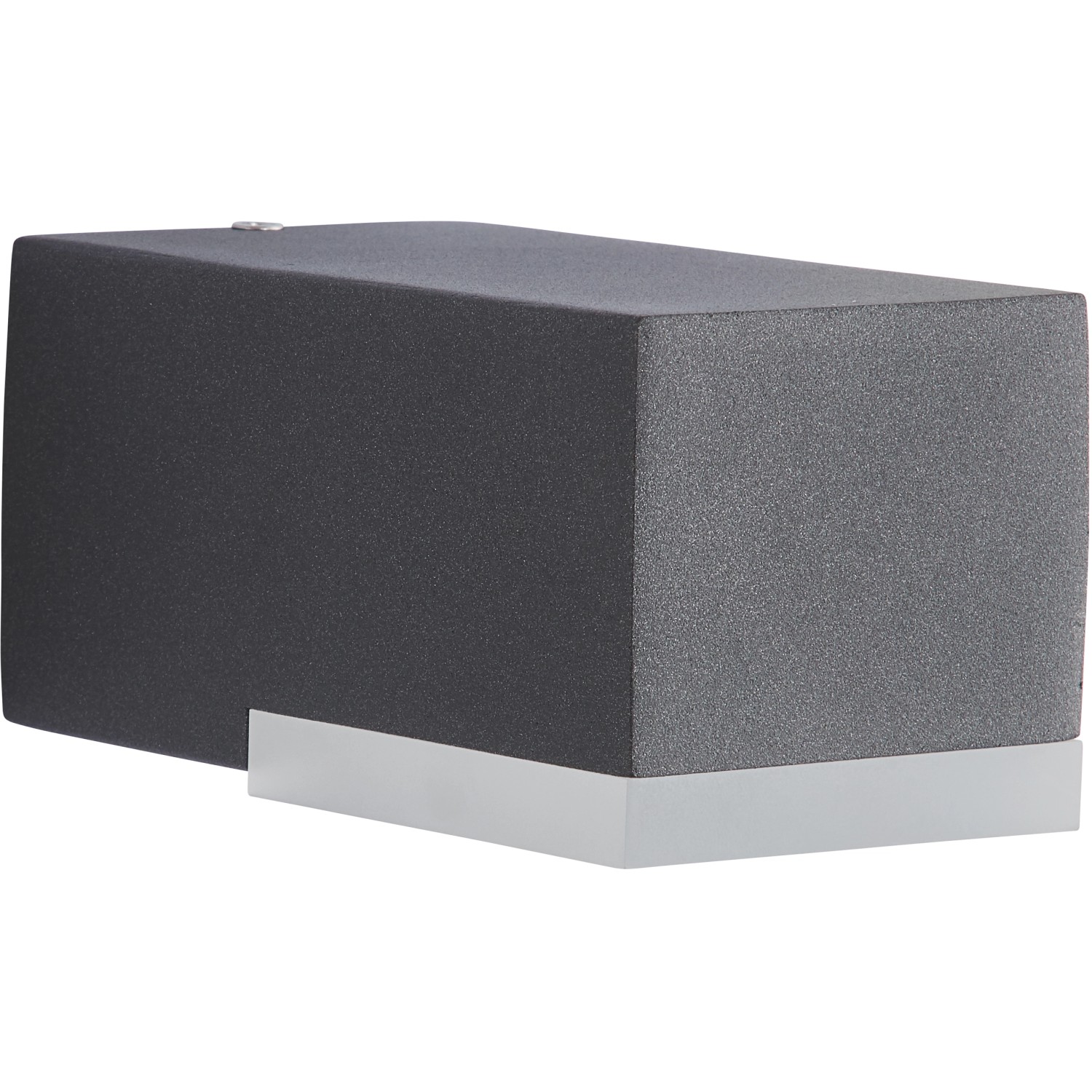 Moderne, anthrazitfarbene AEG LED-Außenwandleuchte Amity mit Nanotechnik und warmweißem Licht.