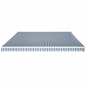 furnicato Gelenkarmmarkise, 500 cm, blau-weiß gestreift, für Terrasse & Garten.