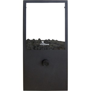 COSI Feuerstelle Cosidome H, 18x18x45cm aus pulverbeschichtetem Metall mit Lavasteinen.