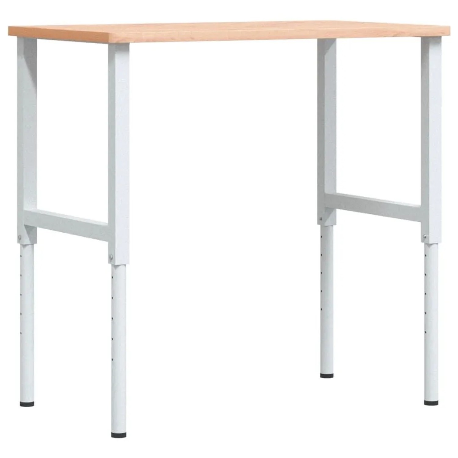 vidaXL Werkbank 100x60x71,5-98 cm Massivholz Buche Rechteckig 3309704