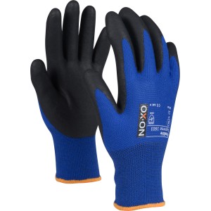 OX-ON Handschuhe Flexible Supreme 1603, blau/schwarz, Gr. 7. Arbeitskleidung für optimalen Schutz.