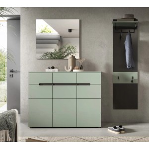 Inn.Furn Garderoben-Set 3-teilig in Salbei und Grau 180 cm Cooper
