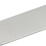 Arcansas Flachstange aus Aluminium, silber eloxiert, 3x40x1000 mm.