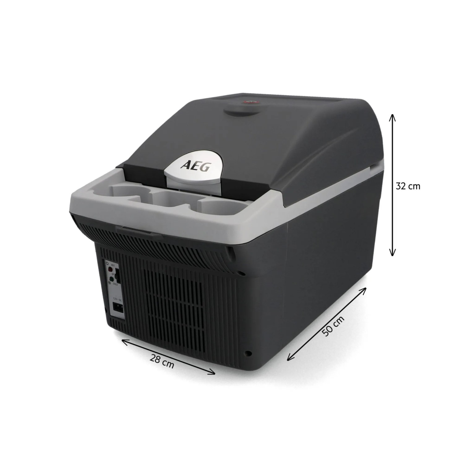 AEG Bord-Bar BK 16 l, thermoelektrische Kühl- und Warmhaltebox für Auto, 16 Liter Fassungsvermögen.