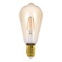 Eglo E27 LED Leuchtmittel in Globeform, 4 W, mit warmweißem Licht für Wohnräume.