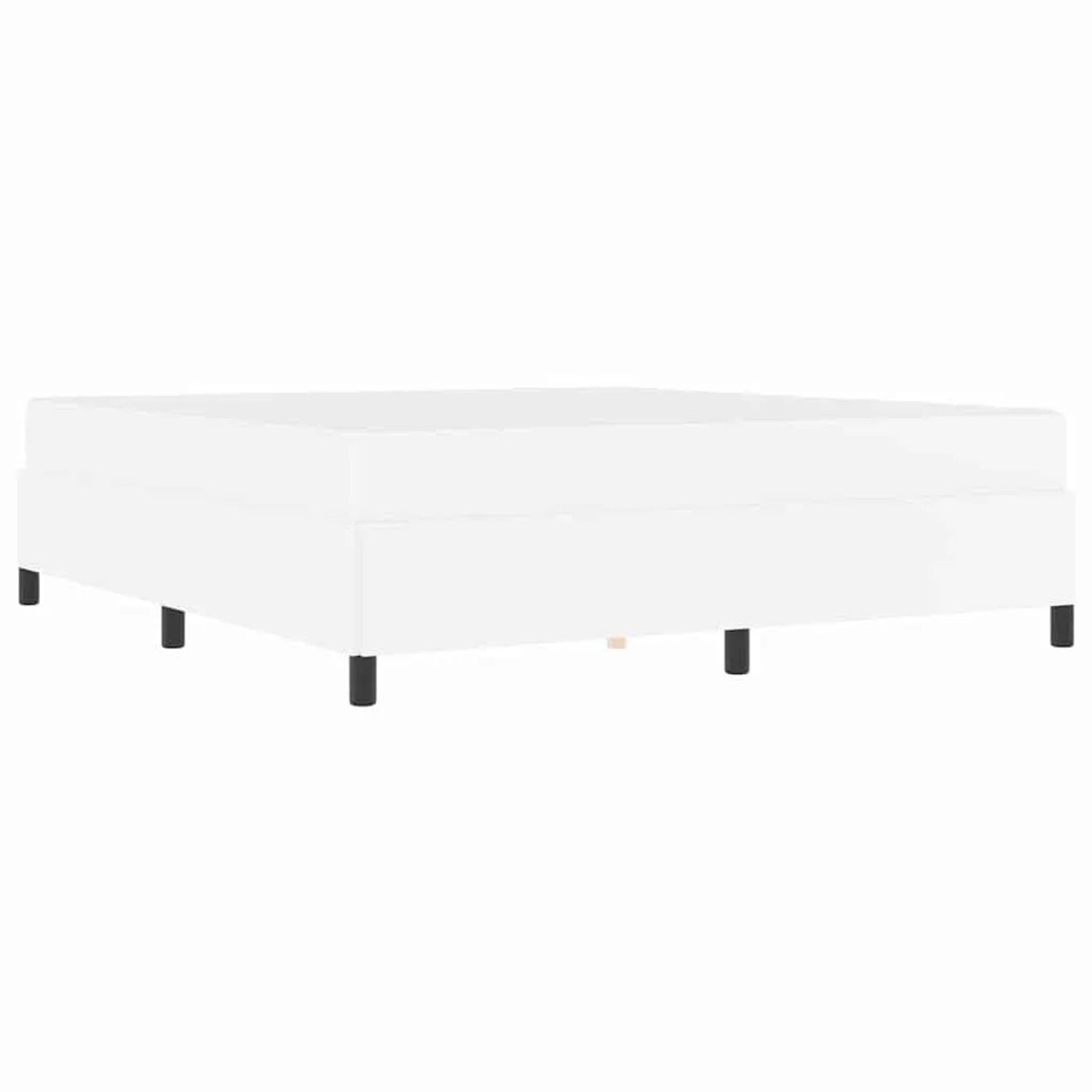 vidaXL Bettrahmen mit Matratze Weiß 180 x 200 cm Stoff 3399015