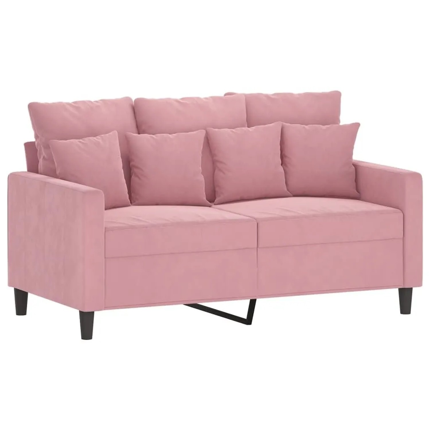 vidaXL 2-Sitzer-Sofa Rosa 120 cm Samt 359296 günstig online kaufen