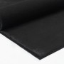 Schwarzer Floornovo Kurzflor Teppich, 340x240 cm, Detailansicht der Teppichstruktur.