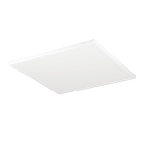 Weiße, quadratische LED-Deckenleuchte Rovito von Eglo, 50x50 cm. Moderne Deckenbeleuchtung.
