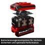 Einhell 18V 5-8Ah PXC Plus Akku, zerlegt, zeigt Batteriemanagementsystem & Zellen für Sicherheit & Leistung.
