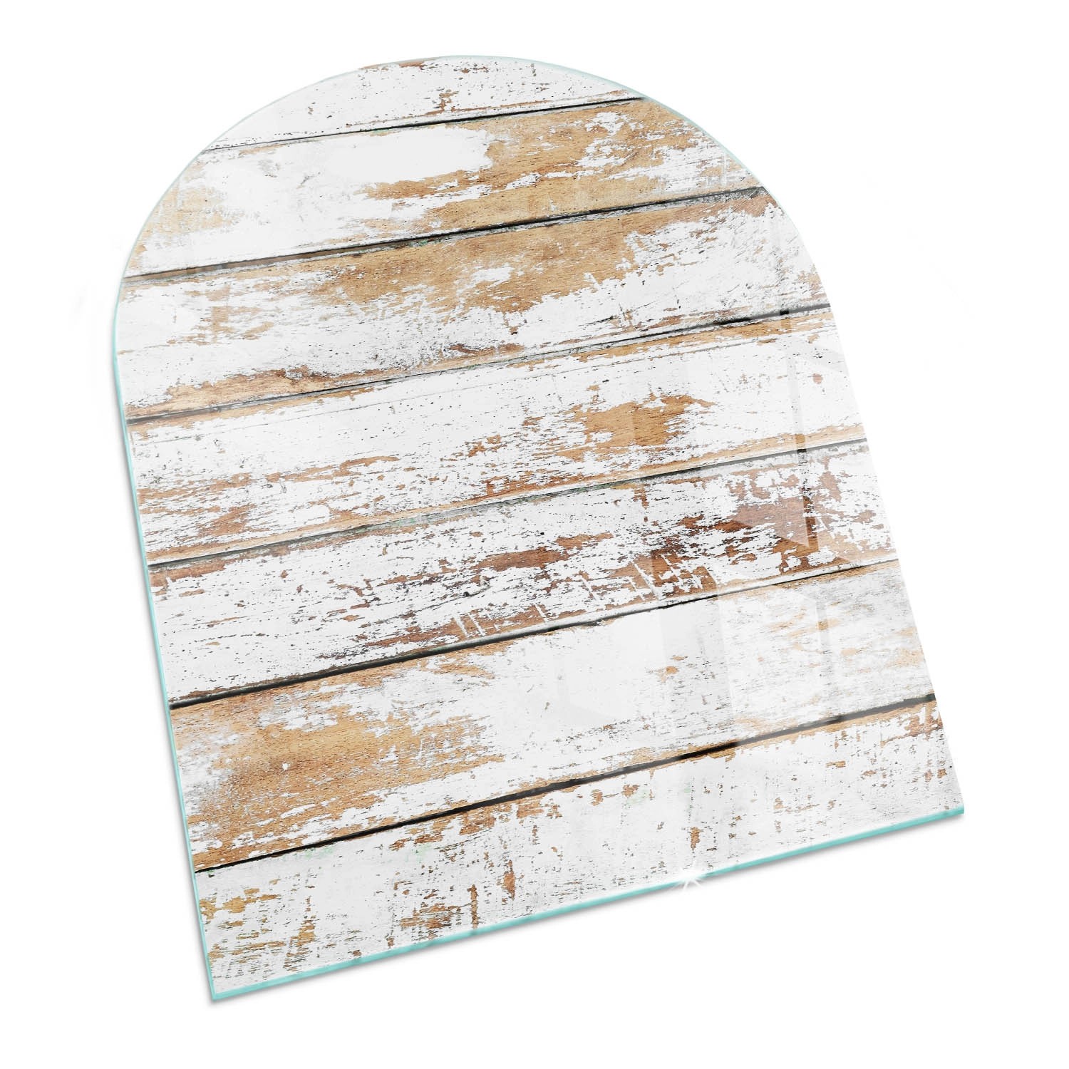 Tulup Glasplatte für Kamin Beschädigtes Holzbrett Glasplatte für Öfen Halbk günstig online kaufen