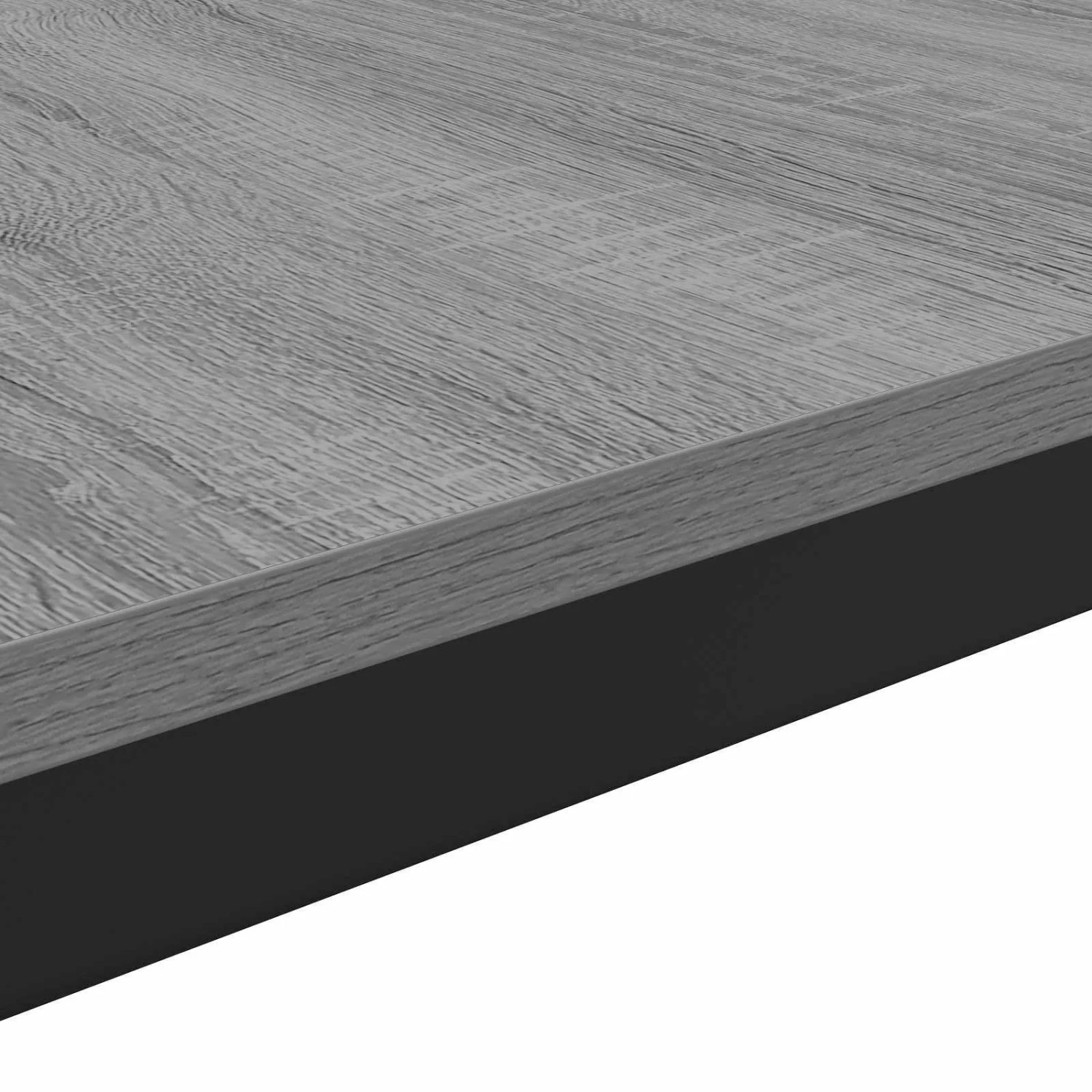Detailansicht: Grauer Sonoma Couchtisch (Holzwerkstoff, 50x50 cm).
