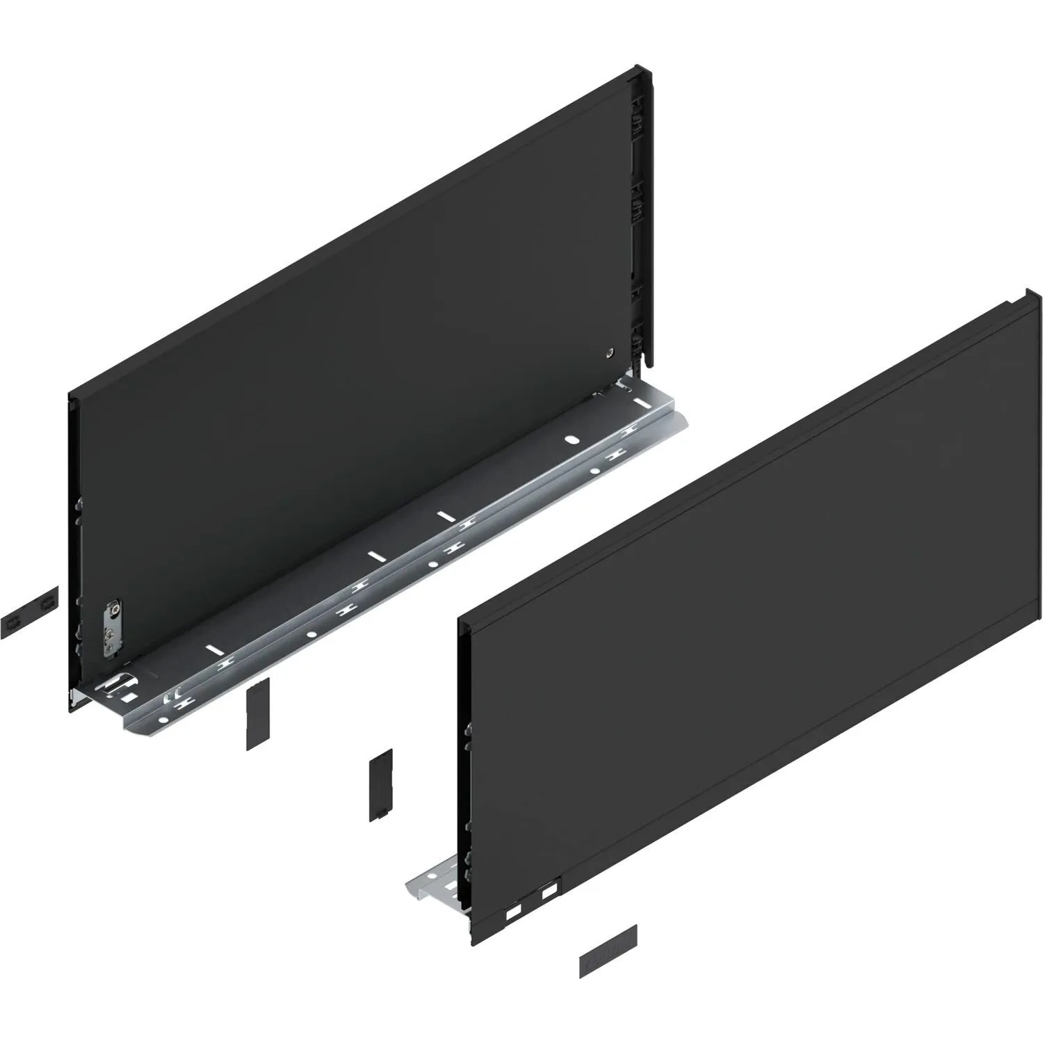 Blum Zarge Legrabox Pure Höhe F Nennlänge 500 mm Carbonschwarz Matt