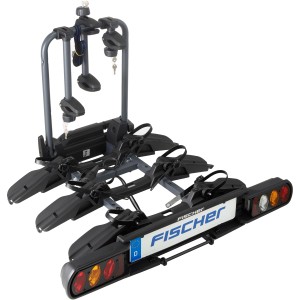 Fischer Proline Evo 3 Kupplungs-Fahrradträger, faltbar für 3 Fahrräder oder E-Bikes.