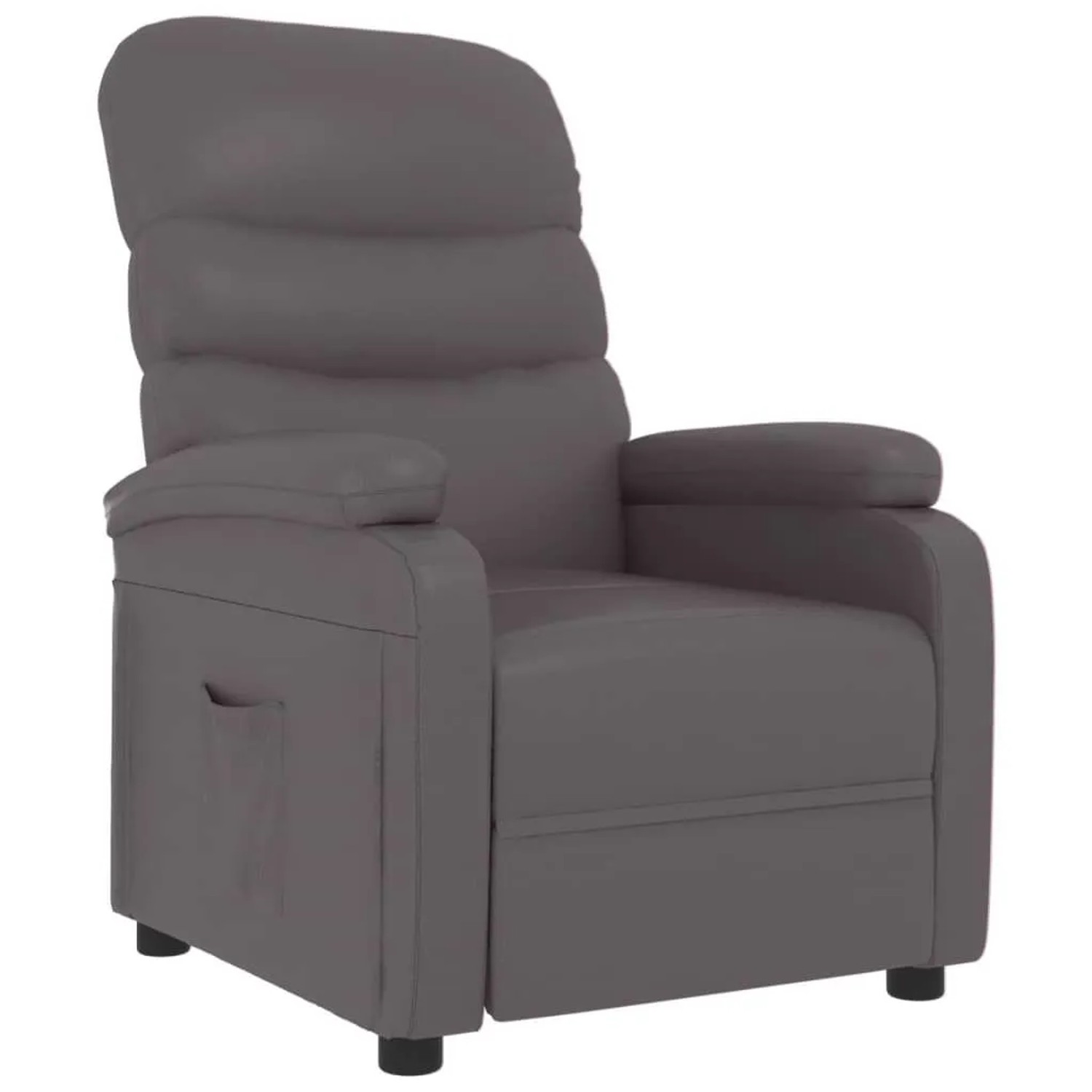 vidaXL Relaxsessel Grau Kunstleder 342689