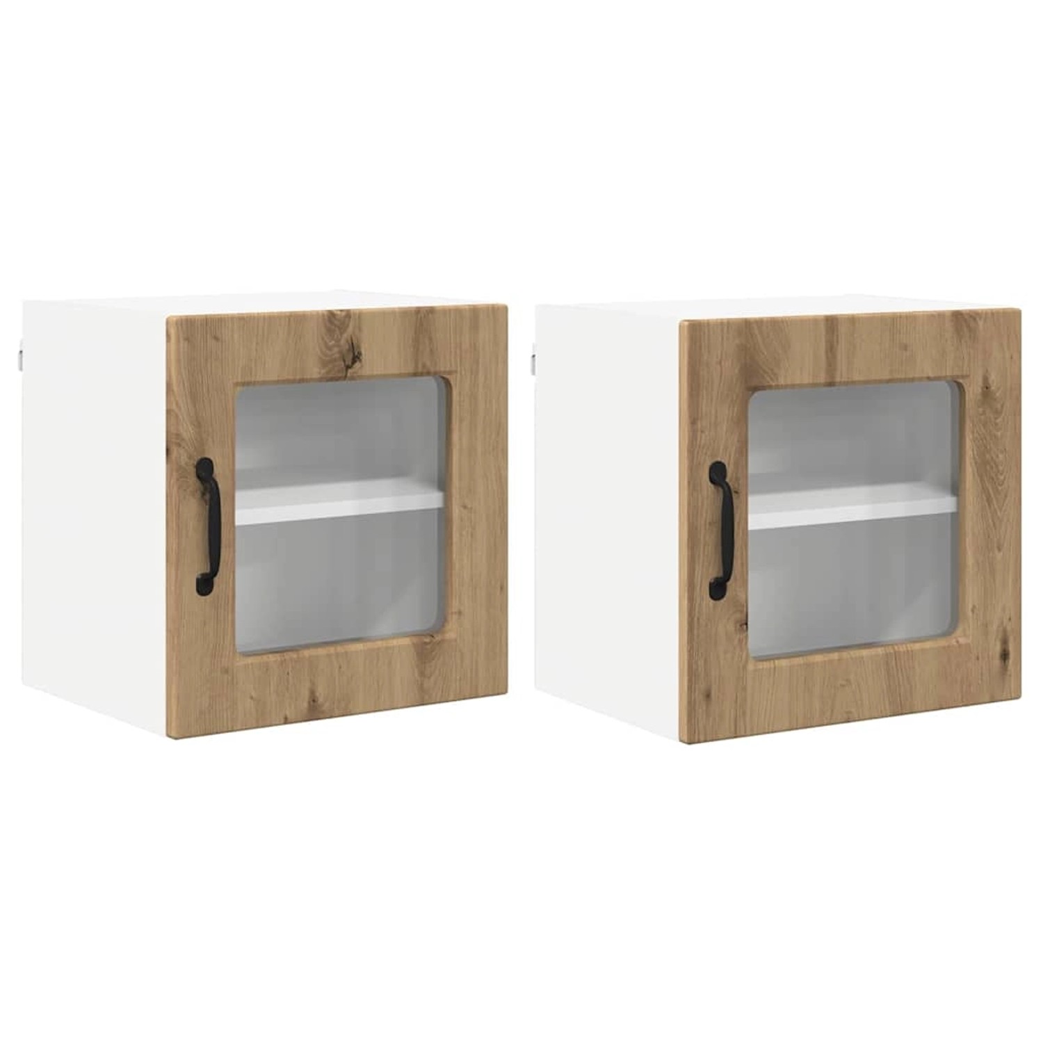 vidaXL Küchenwandschrank mit Regal 2 Stk Artisan-Eiche 40 x 31 x 40 cm 8852 günstig online kaufen
