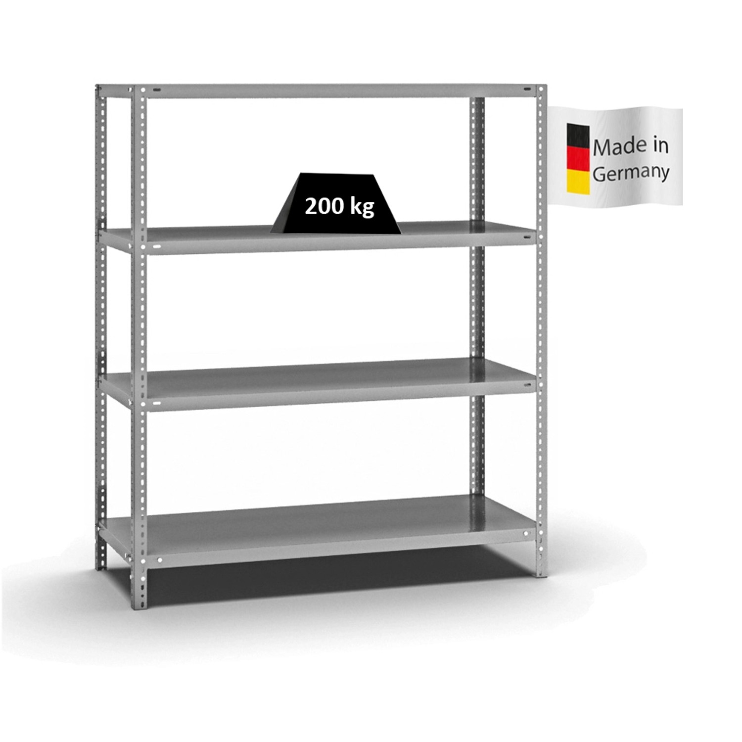 PROREGAL Fachbodenregal Schraubsystem Medium-Duty Grundregal HxBxT 150 x 13 günstig online kaufen