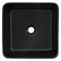 ML-Design Handwaschbecken, Keramik, Schwarz Matt, quadratisch, 39x39 cm.