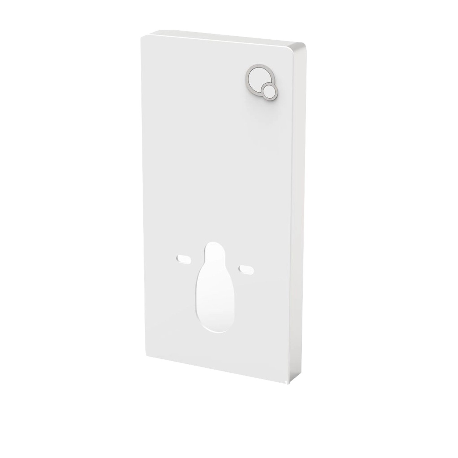 Glasdeals Sanitärmodul für Wand-WC inkl. Betätigungsplatte Weißglas – 6220 günstig online kaufen