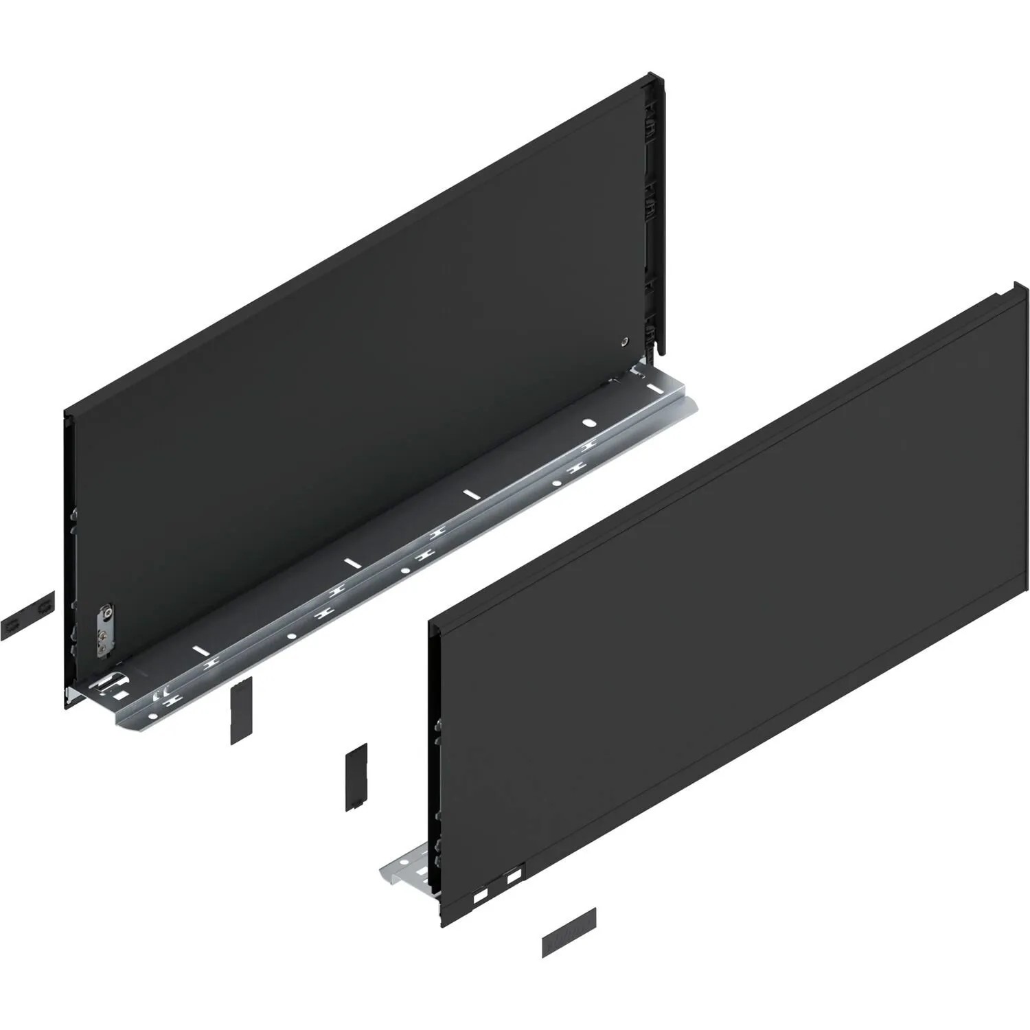 Blum Zarge Legrabox Pure Höhe F Nennlänge 550 mm Carbonschwarz Matt