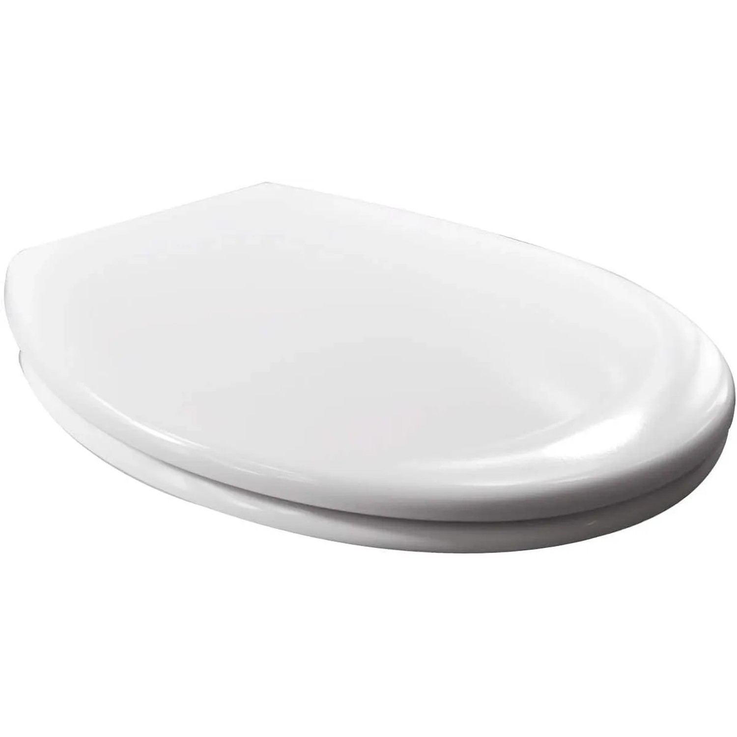 WOLTU WC Sitz Toilettensitz mit Absenkautomatik Klodeckel Toilettensitz für Familie Oval