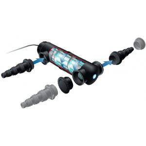 Ubbink AlgClear UV-C 5.000 7 W für klare Teiche, mit UV-Lampe zur Algenbekämpfung.