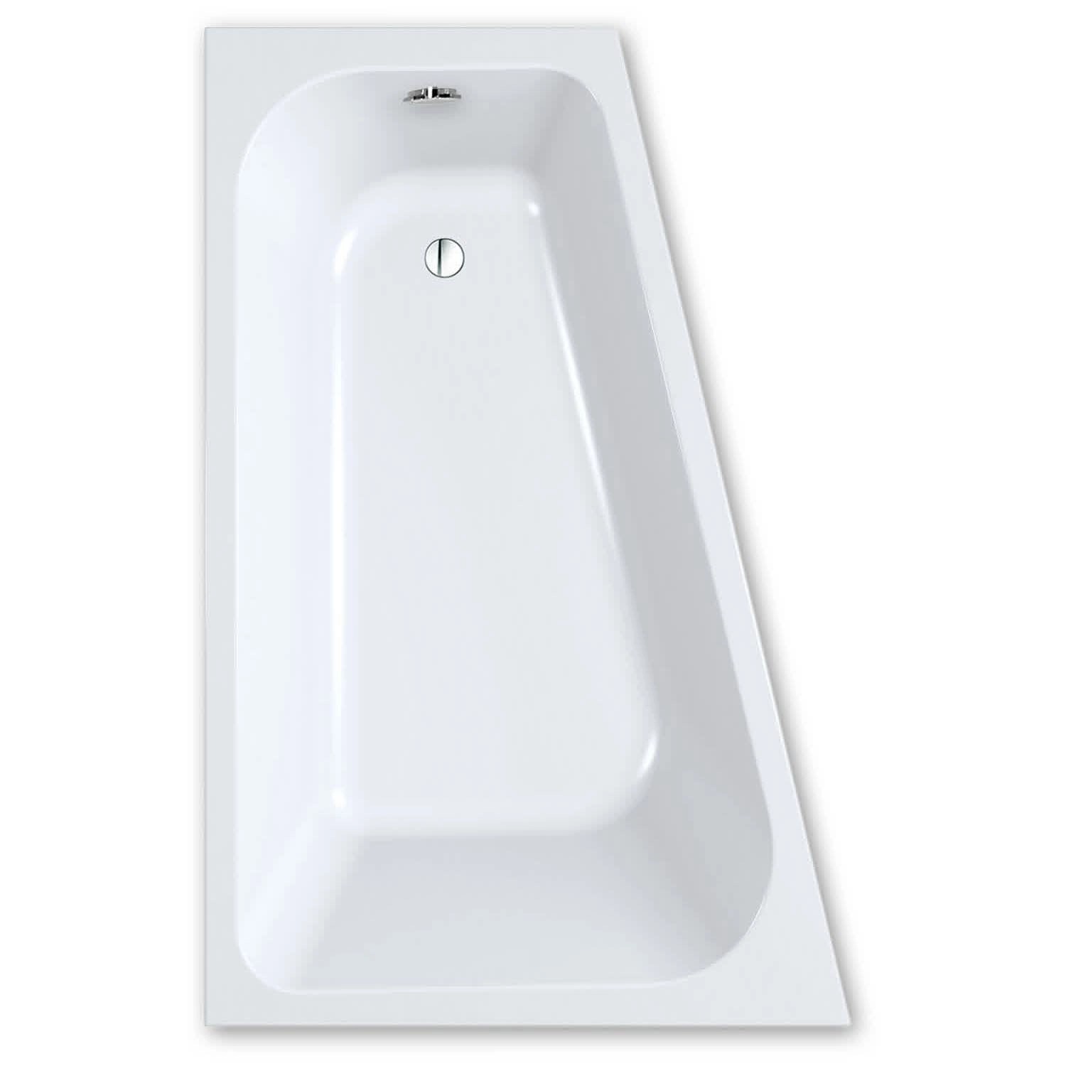 Steinkamp Eckbadewanne 170 x 110 cm Life asymmetrisch Rechts Weiß