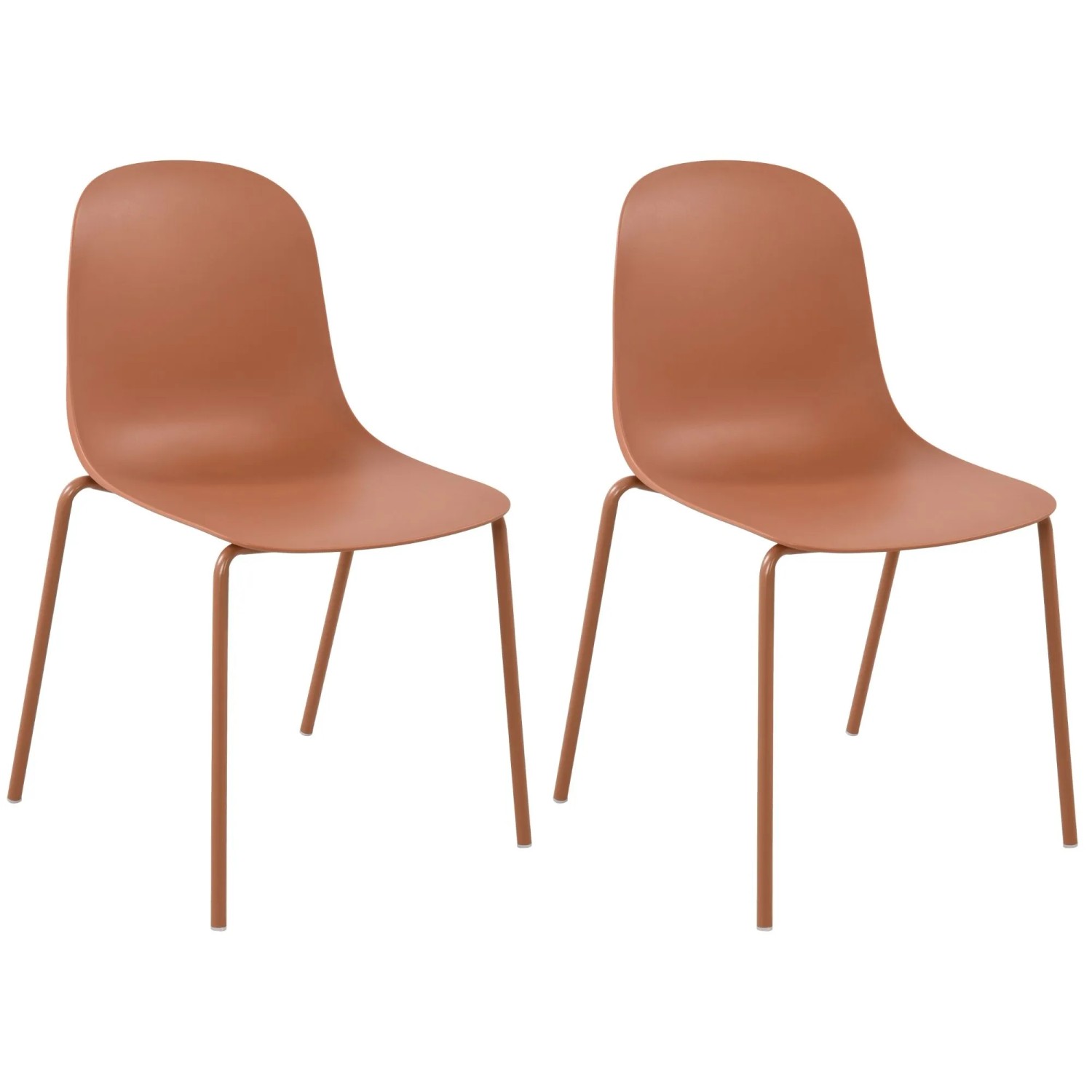 CLP 2er Set Gartenstuhl Hardin Terracotta