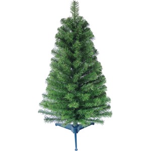 Kleine, grüne Kunsttanne Colorado, 90 cm hoch, mit Kunststoffständer.