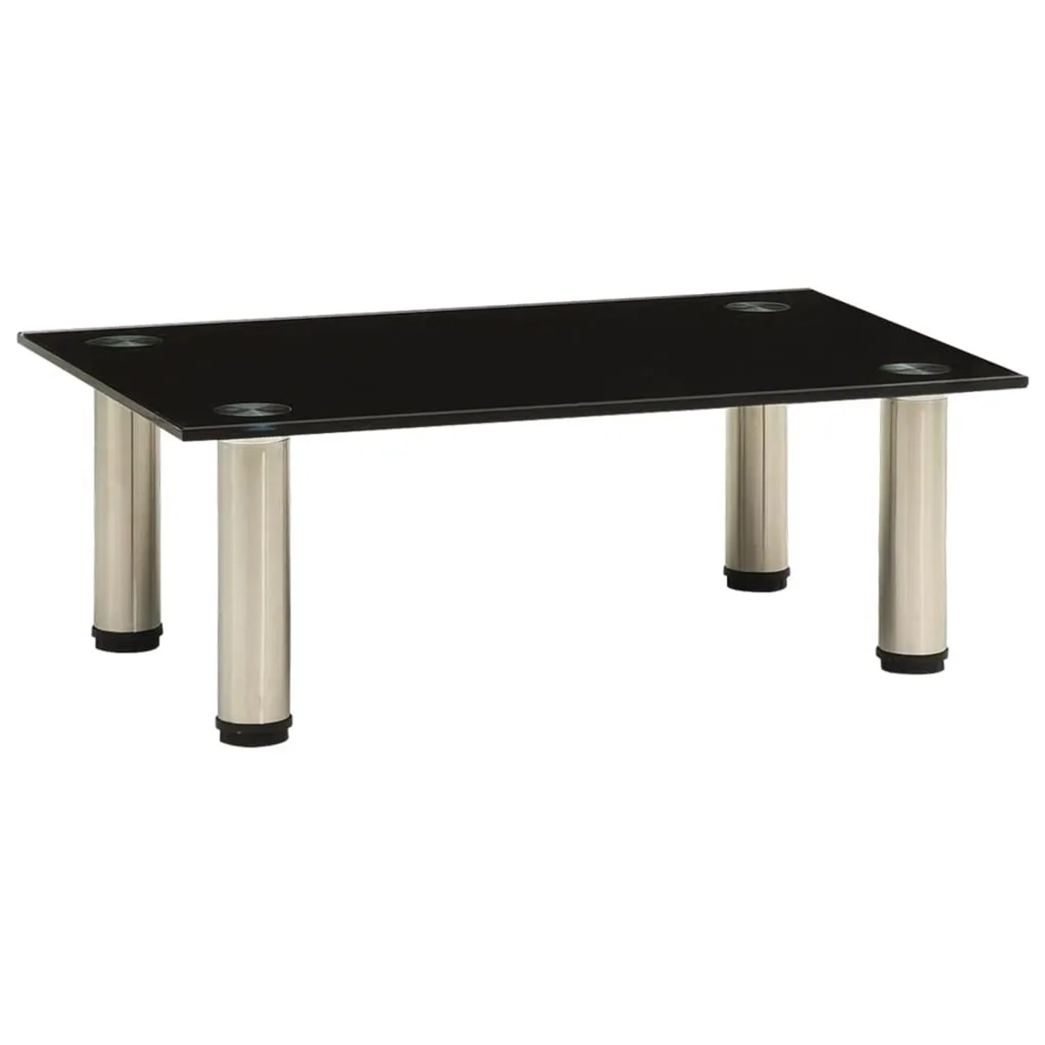 vidaXL TV-Tisch 40x35x17 cm Schwarz Hartglas 322758