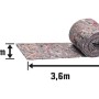 Filzisolierstreifen, 70 mm breit, 3,6 m lang, aufgerollt. Zur Wärme- und Kälteisolierung.