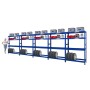 PROREGAL Mega Deal: 5 blaue Reifenregale (180x120x40 cm) mit 2 Böden für bis zu 60 Reifen.