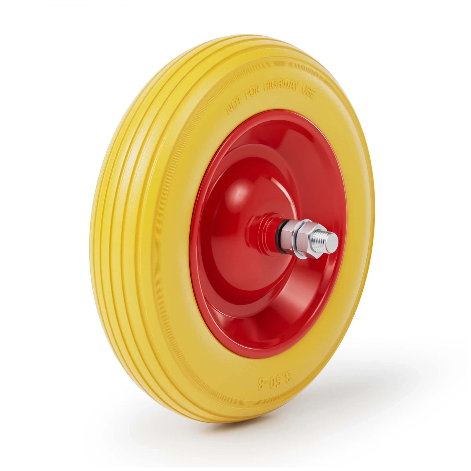 Wiltec Schubkarren Pu Rad 4.00-8 160Kg Polyurethan Vollgummi Reifen Pannensicher