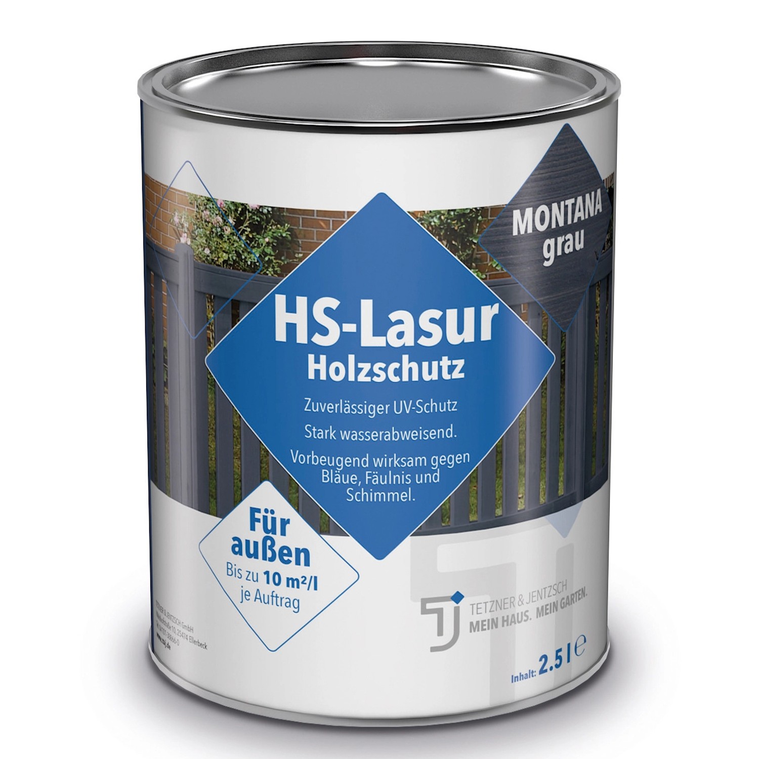 T & J HS-Lasur Montanagrau 2,5 l