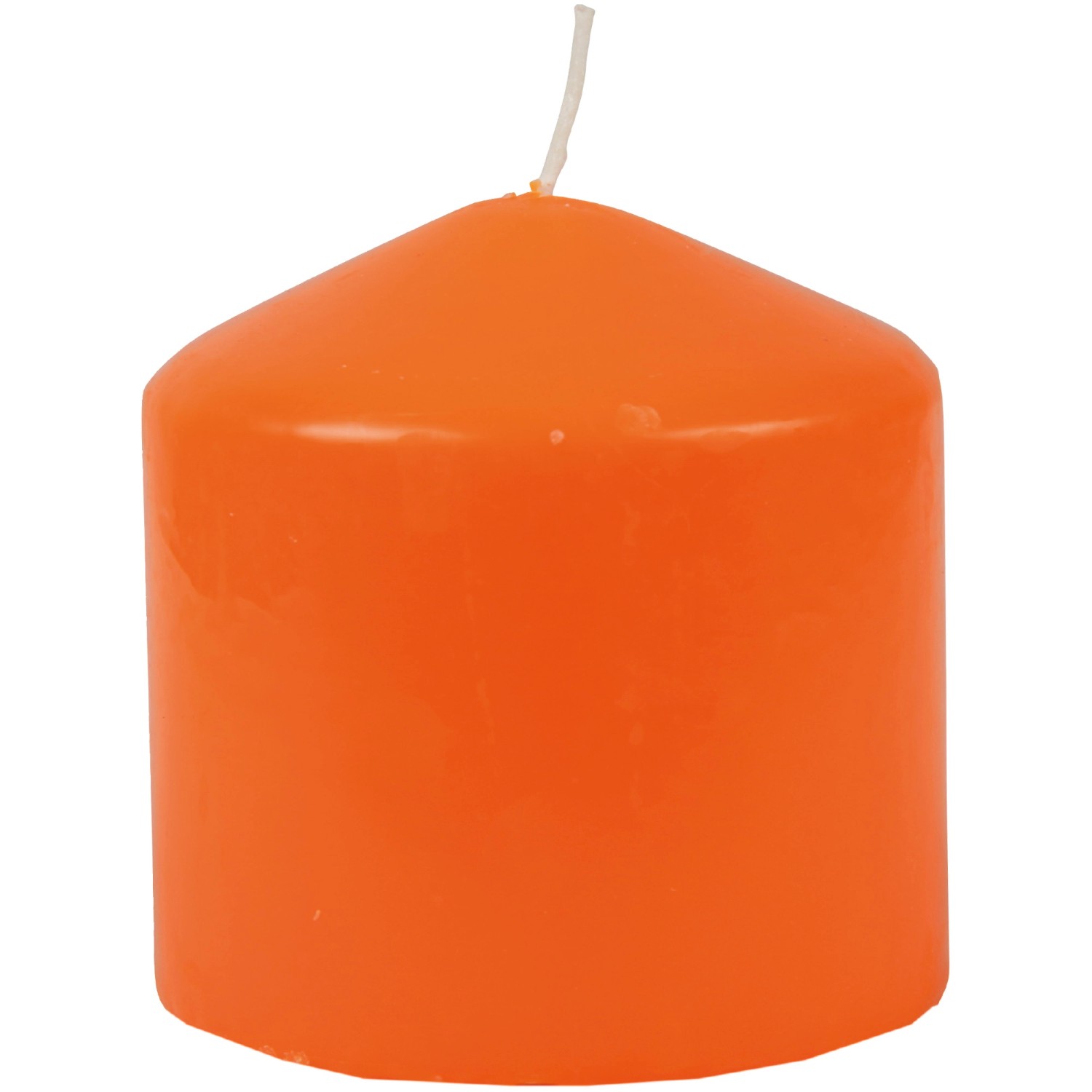 HS Candle Stumpenkerzen Ø8cm Orange Mandarin günstig online kaufen