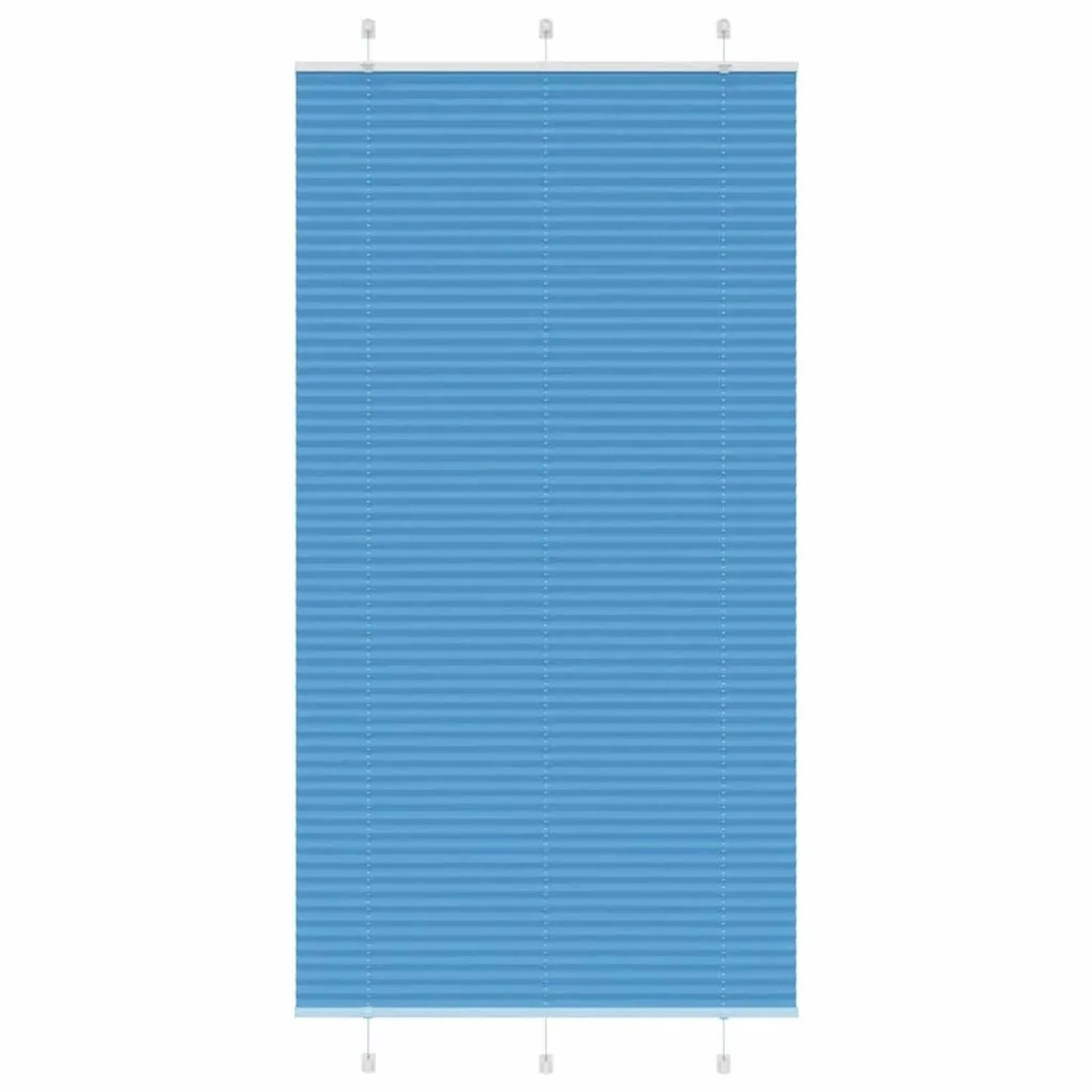 vidaXL Plissee Blau 105x200 cm Stoffbreite 104,4 cm Polyester 4015212 günstig online kaufen