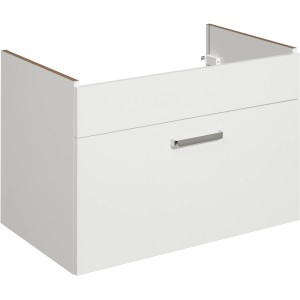 Pelipal Waschbeckenunterschrank Quickset 312, 75 cm, Weiß Glanz mit Chromgriff.