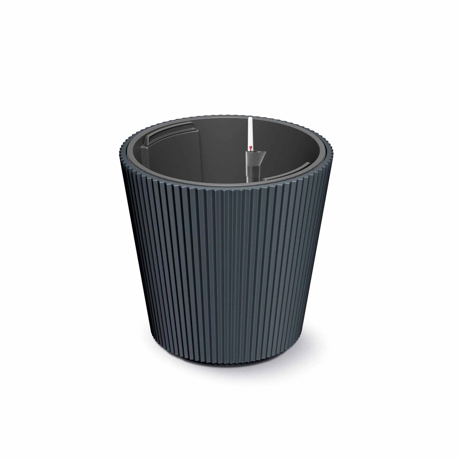 VidaAtHome.de Design-Pflanztopf BRYA ø 24cm mit Bewässerungseinsatz Anthrazit
