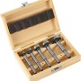 LUX Forstnerbohrer-Set Comfort, 5-teilig (Ø 15-35 mm) im Holz-Kasten.