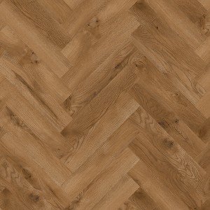 Classen Ville Laminat Tarragona Oak im Fischgrätmuster, geeignet für Fußbodenheizung.