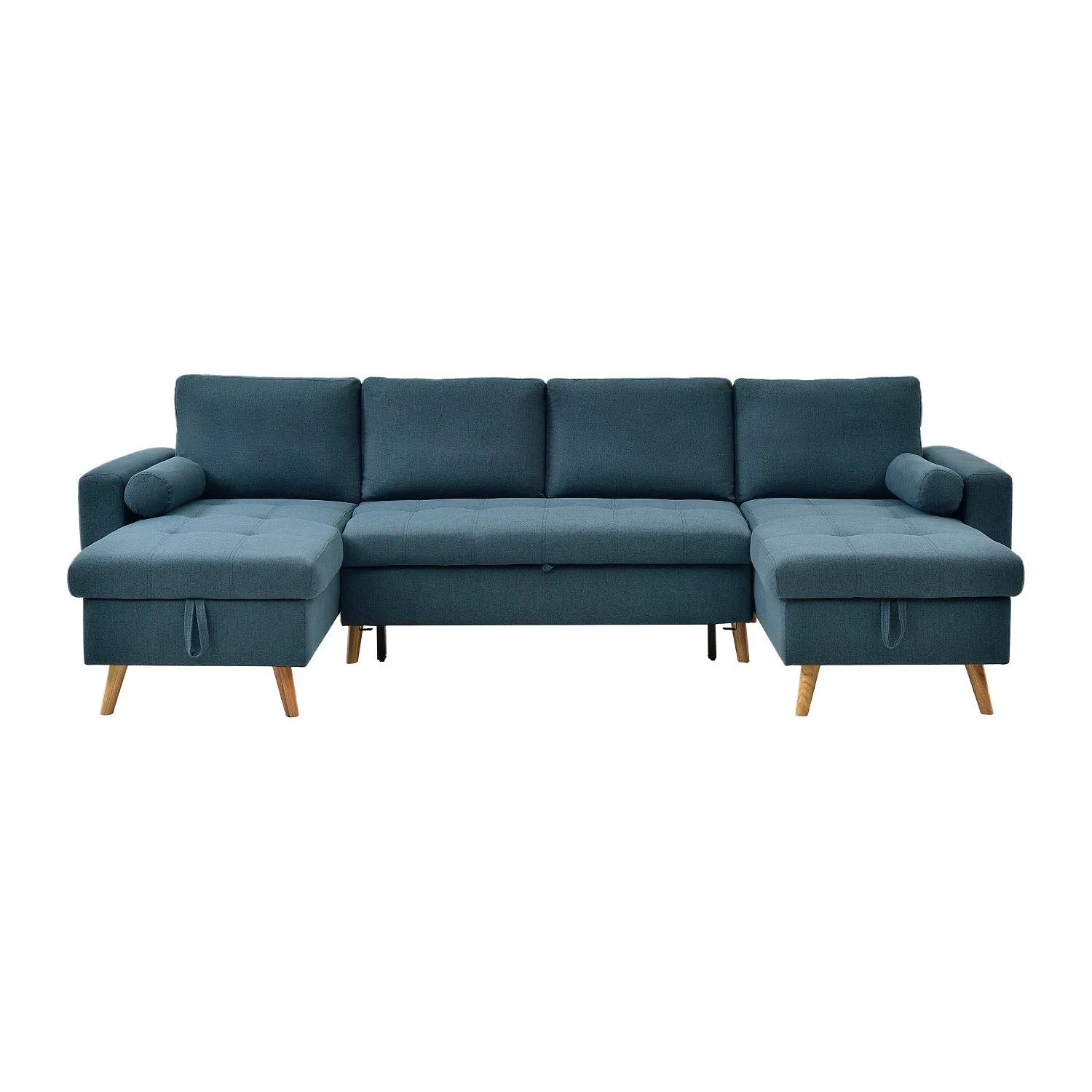 Vente-unique Schlafsofa Kori Blaugrün 288 cm