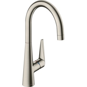 Hansgrohe Talis S 260 Küchenarmatur, Einhebelmischer in Edelstahl-Optik.