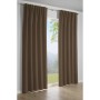 Bennetti Schal Dimout Taupe, 245x140 cm, blickdichter Fenstervorhang mit Gardinenband.