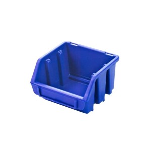 Blaue PROREGAL Sichtlagerbox aus Polypropylen, 7,5x11,6x11,2 cm, für Aufbewahrungssysteme.