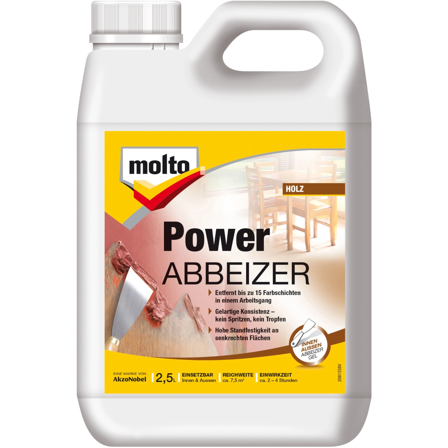 Molto Power Abbeizer Kraftlöser Gel 2,5 l