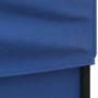 Detailansicht des blauen Partyzelts (3x6 m) mit Seitenwänden. Ideal für Outdoor-Events.