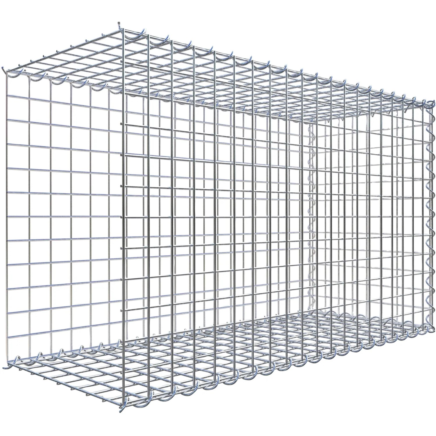 Gabiona Gabione-Anbaukorb Typ 2 60 x 100 x 40 cm Maschenw 5 x 5 cm