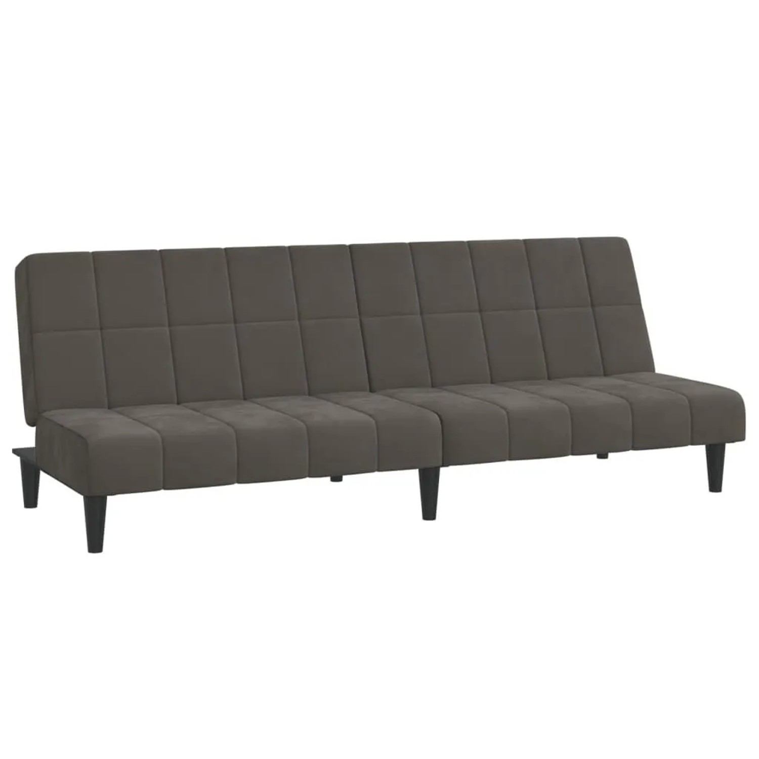 vidaXL Schlafsofa 2-Sitzer Dunkelgrau Samt 375842 günstig online kaufen