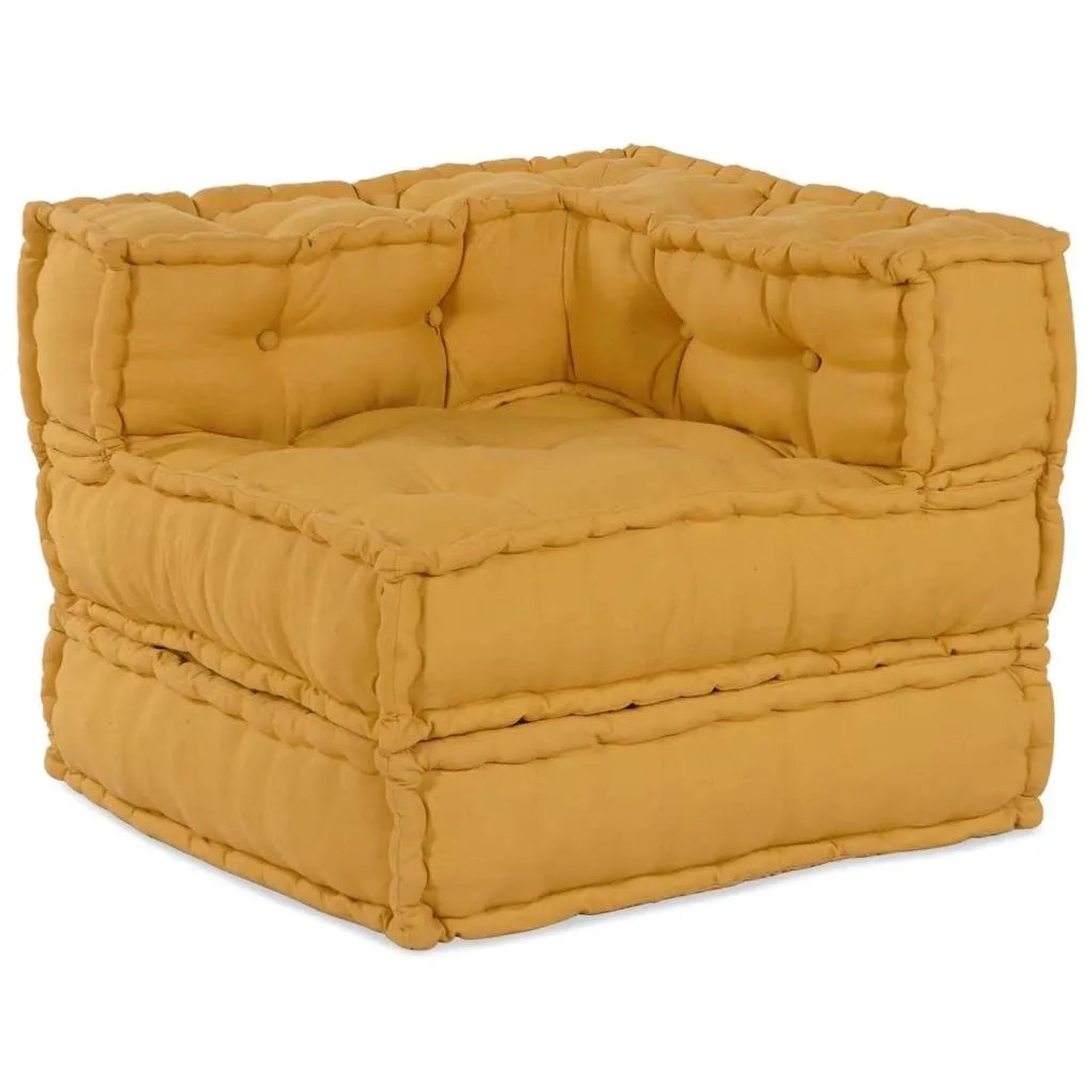 vidaXL Modulares Sofaelement Gelb 70x70x54 cm Stoff 4019037
