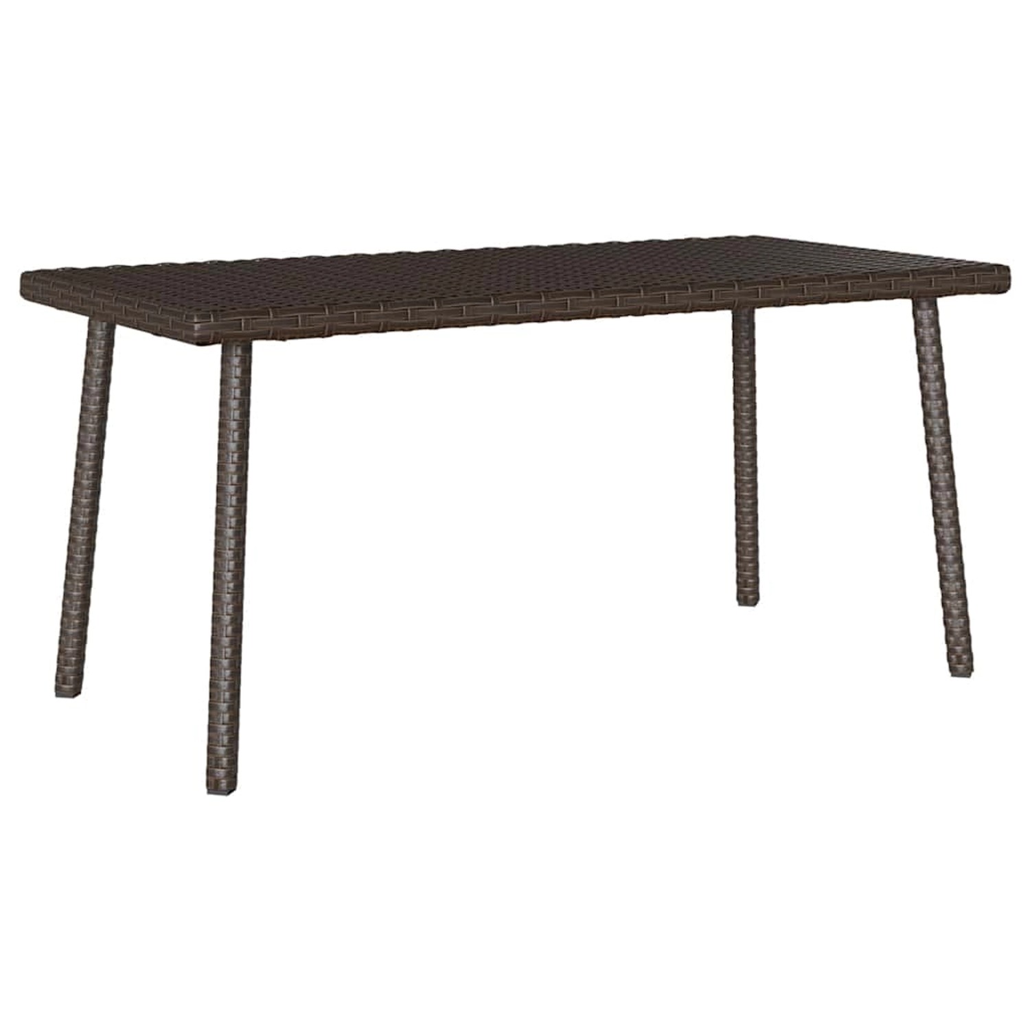 vidaXL Garten-Couchtisch Rechteckig Braun 80x40x37 cm Poly Rattan 4104056 günstig online kaufen